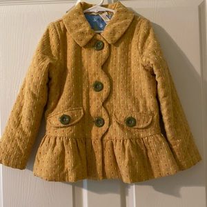 Matilda Jane Mustard/Deer Print Girl’s Coat